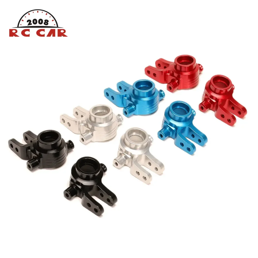 1/10 #6837 Left&Right Aluminum Steering Blocks Hub Carrier 2P For RC Traxxas Slash 4x4 Rustler Stampede Upgrade Parts