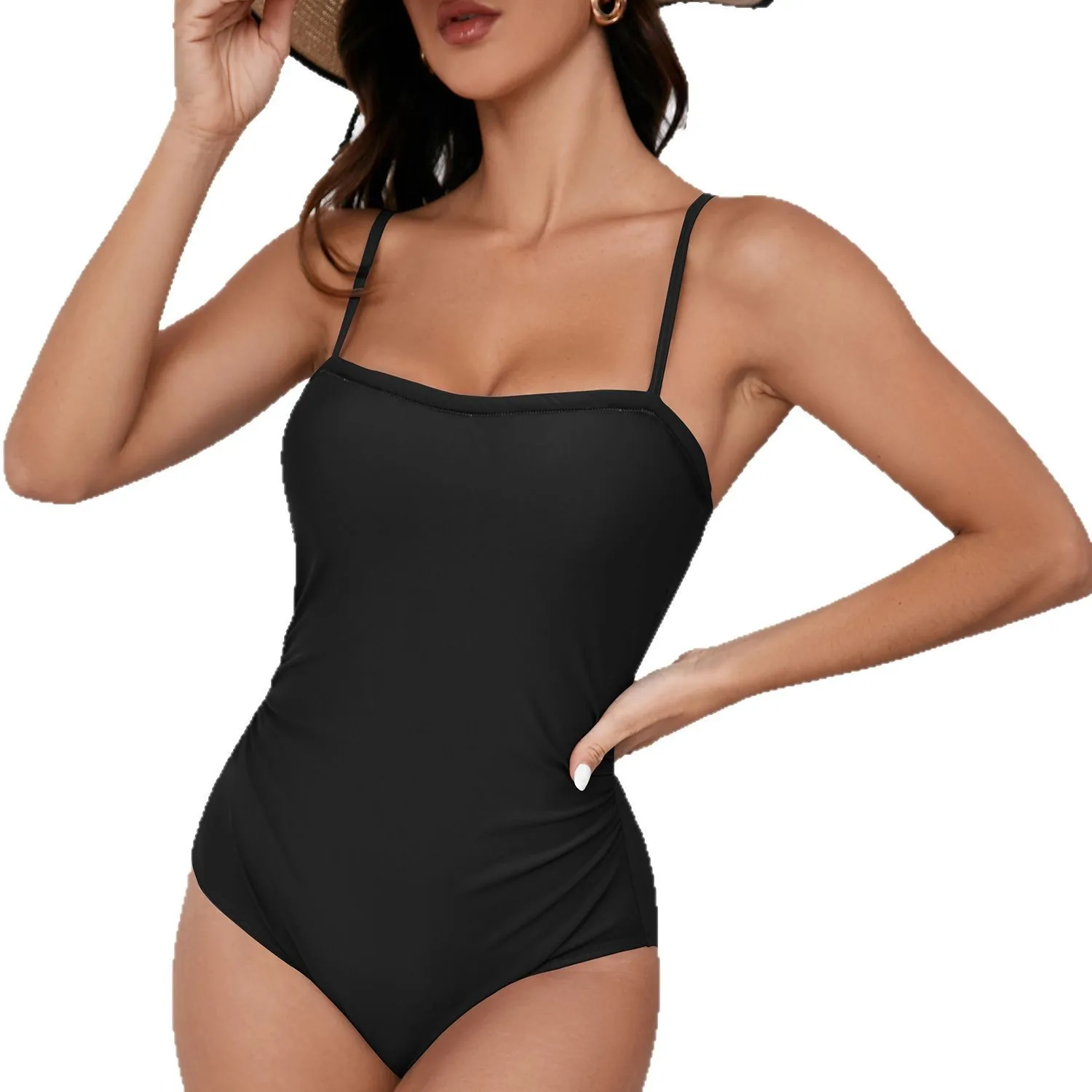 Racing swimsuit Conservative Triangle Sport Swimsuit Women's Fashion I-Character Beautiful Back One-piece Swimsuit