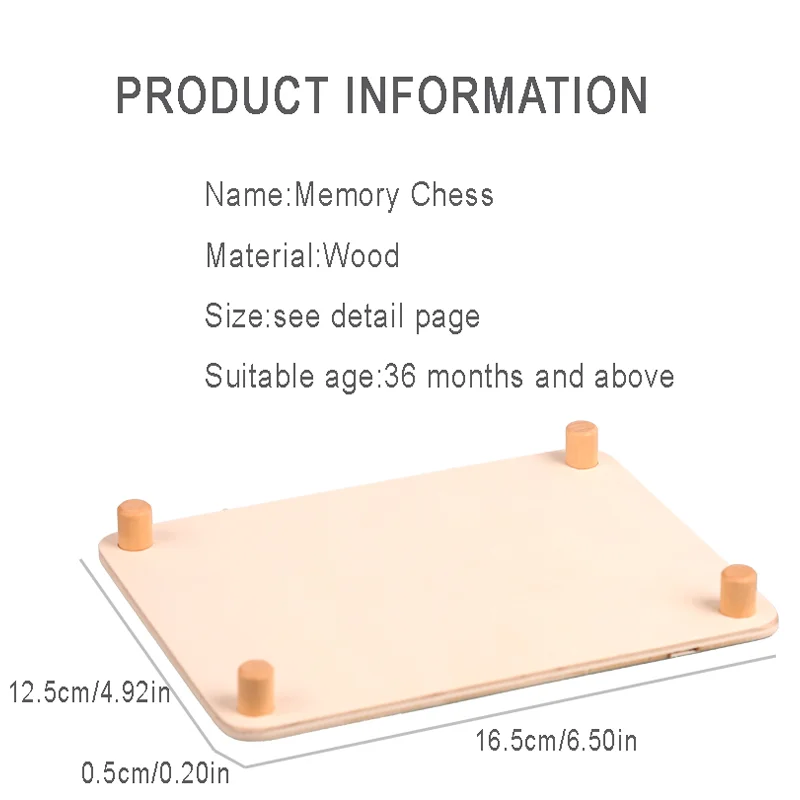 Geheugenschaak, educatief speelgoed voor kinderen, concentratietraining, logische ontwikkeling van denken, Montessori-onderwijs