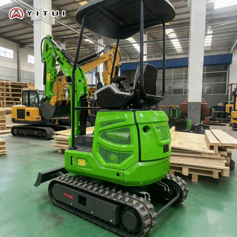 Mini Excavator 1.2 Ton Direct Sales Large Arm Side Swing Engine Multifunction For Gardens And Farms Customized