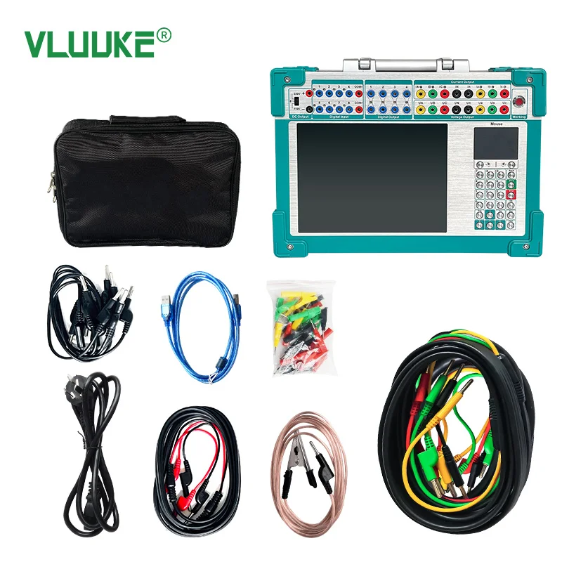 VLUUKE S1200 110V 220V Input 50/60Hz Microcomputer Secondary Current Injection Tester 6 Phase Protection Relay Test Kit