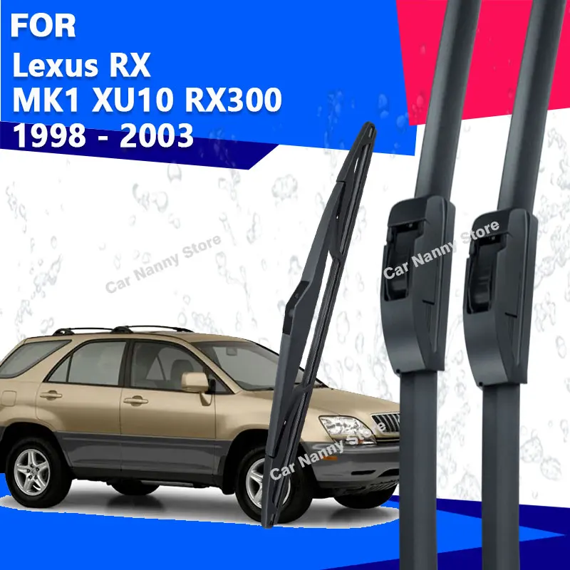 Plumas Limpiaparabrisas Delanteras y Traseras para Lexus RX MK1 XU10 RX300 1998-2003, Accesorios para Parabrisas, Limpiaparabrisas para Automóvil 1998 1999 2000 2001 2002 2003