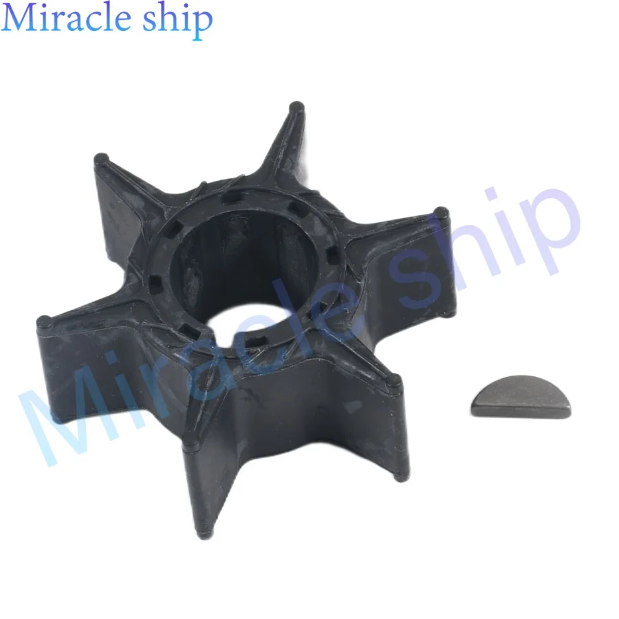 

90280-03M03 Water Pump Impeller & Key For Yamaha Outboard 25-50 HP Models 6H4-44352-00 6H4-44352-01 6H4-44352-02 90280-03024