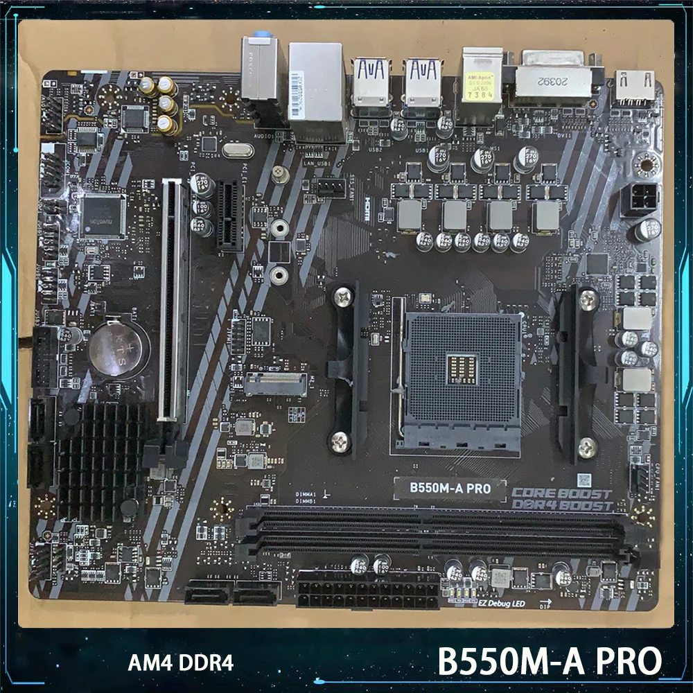 B550M-A PRO AM4 DDR4 64G SATA3 M.2 PCI-E4.0 USB3.2 Gen1 Micro ATX PC B550M Motherboard