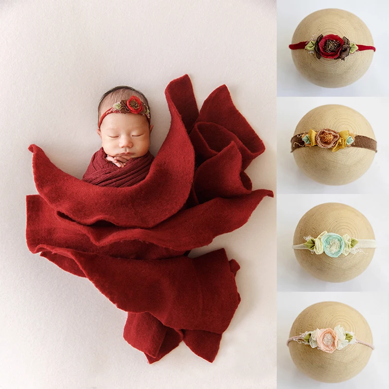 Photography for Newborns Baby Prop Elastic Infant Headwear Handmade Headflower Studio Baby Photo Shoot Accessory