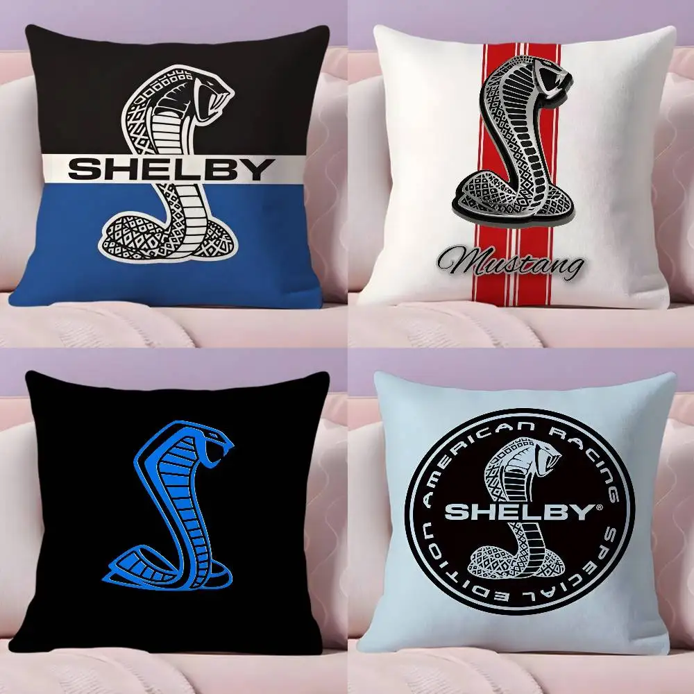 

Car Brand S-SHELBYS Pillow Case Pillowcase Ultra Soft Skin Friendly Fabric Cloud Like Comfort & Concealed Zipper