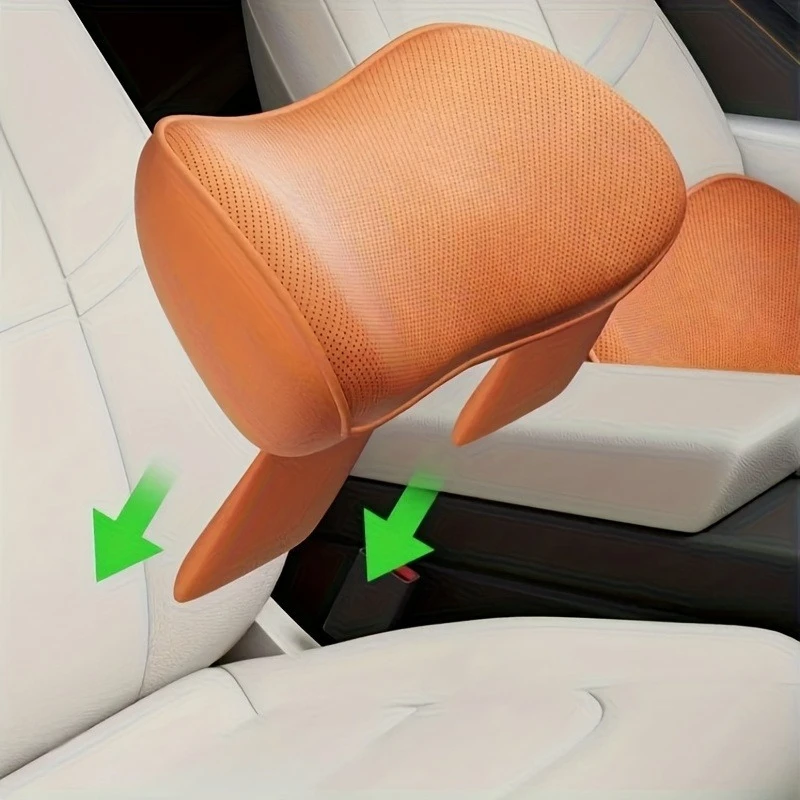 

Premium Car Seat Cushion Suede Fabric Lumbar Support Memory Foam Filled Perforated Breathable Car Accessories