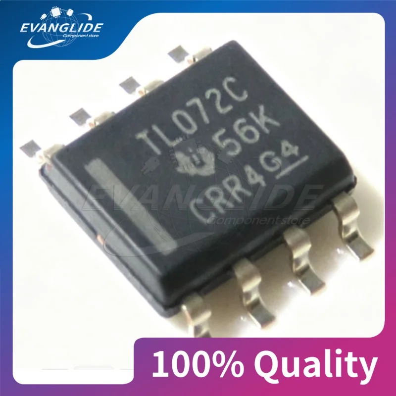 5 PCS/LOT TL072CDR TL072C 2-channel JFET-input operational amplifier, SOP-8 format