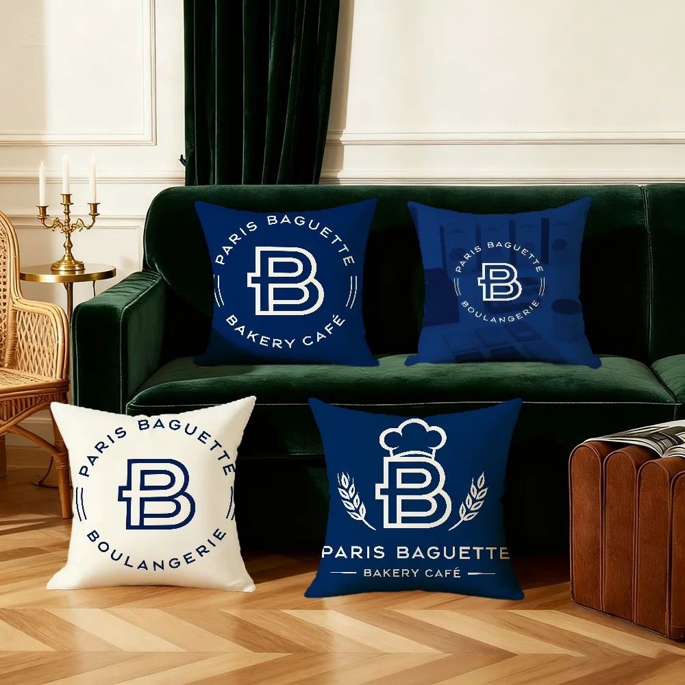 P-paris Luxury B-baguette Cushion Cover Bedroom Sofa Decorative Home Car Portable Cushion Cover With Zipper Soft Pillowcase