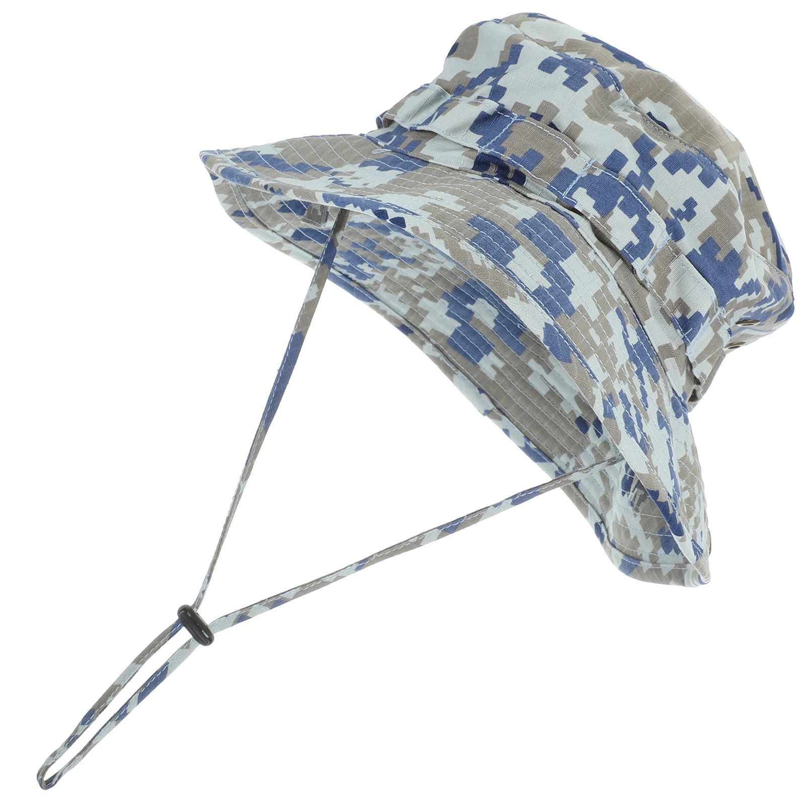 

Outdoor Bucket Hat Camouflage Pattern Breathable Fishing Hat for Hiking Hunting Gardening Sun Protection Boonie Cap