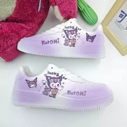 Sanrio Kawaii Kuromi scarpe Cinnamoroll Sneakers ragazze cuore simpatico cartone animato Anime bambini scarpe sportive regali di compleanno traspiranti