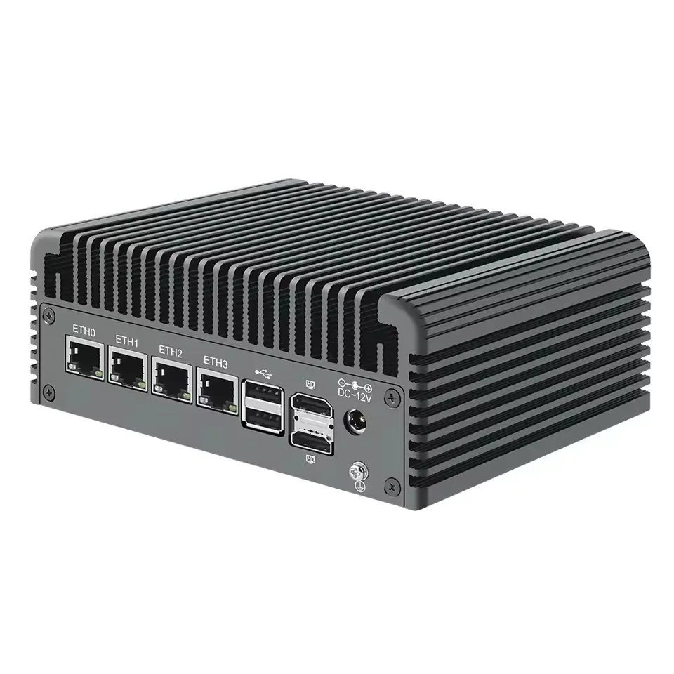 Topton Intel Core 3 N355 N305 N150 N100 Solid Firewall PC Computer 4x2.5G LAN Type-C 2 * NVMe 2 * SATA Fanless Mini PC NAS Server
