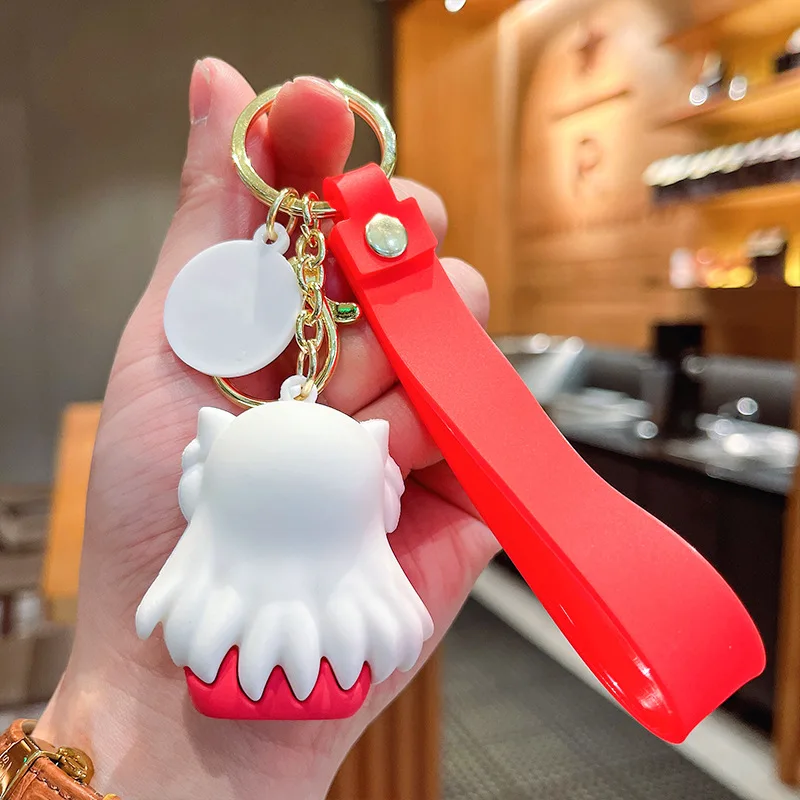 Anime Inuyasha Keychain Higurashi Kagome Kikyo Sesshoumaru Cartoon Pendant Keychain Cosplay Prop Package Pendant