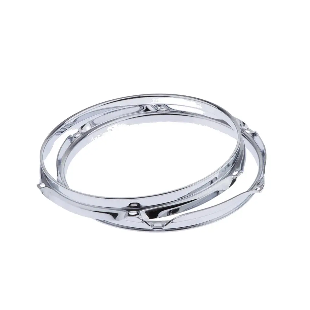 

2 Pieces Solid 6 Lug Drum Hoop Tom Side Hoop (10 Inch 2.5 Mm)