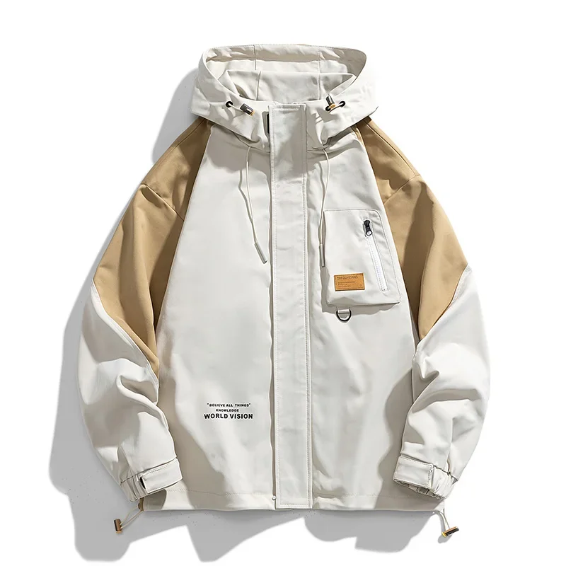 9XL Autumn hot trend versatile loose men's clothing, overweight student workwear jacket, plus size casual jacket, assault jacket