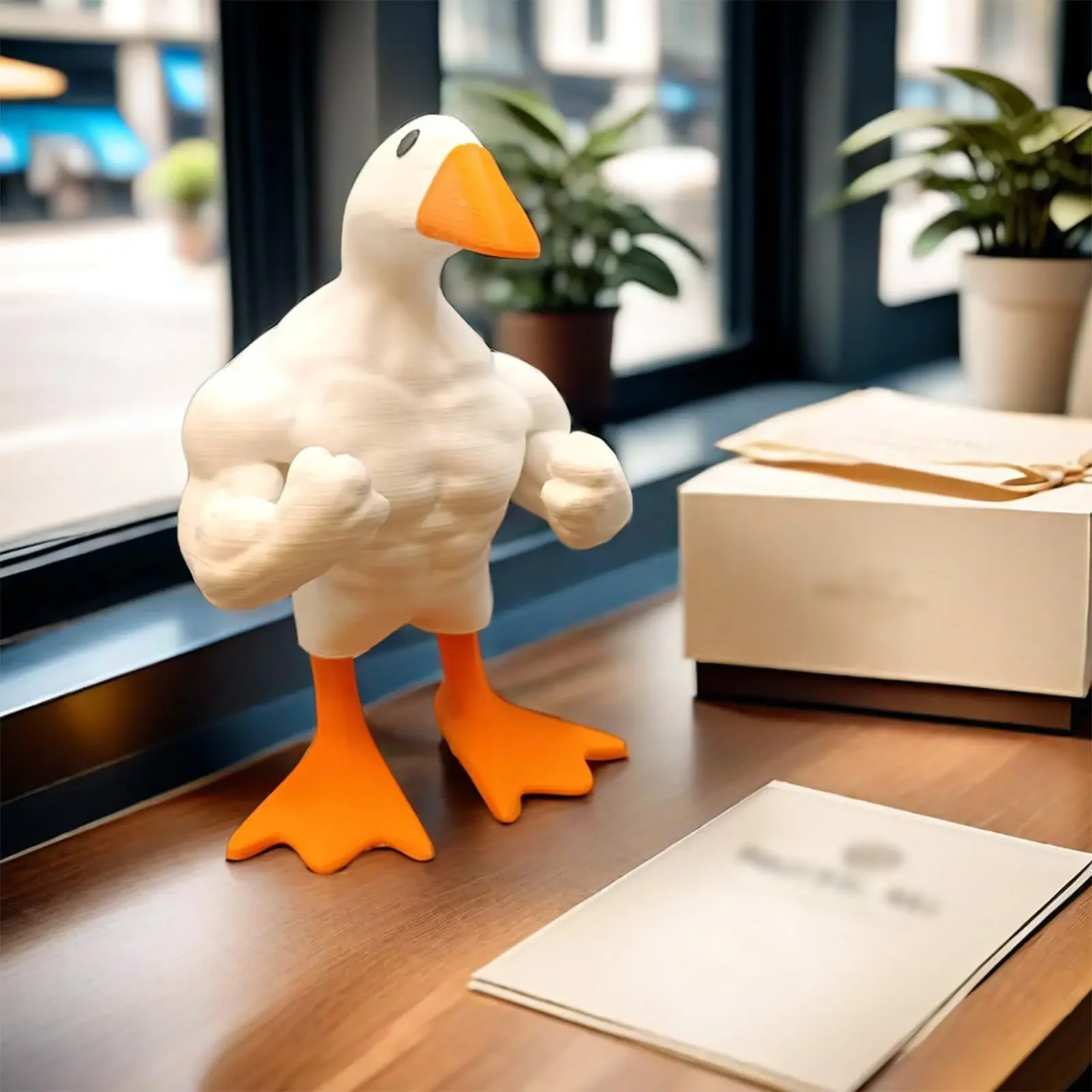 Funny Creative Muscle Duck Home Decoration Garden Decoration Home Resin Crafts Wholesale Decoration  Home Decor