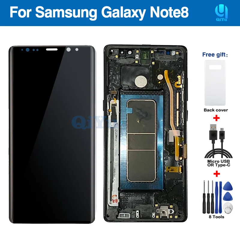 

Super AMOLED Display Note8 LCD For Samsung Galaxy Note 8 N950A N950F LCD Display Touch Screen Digitizer Assembly with Frame