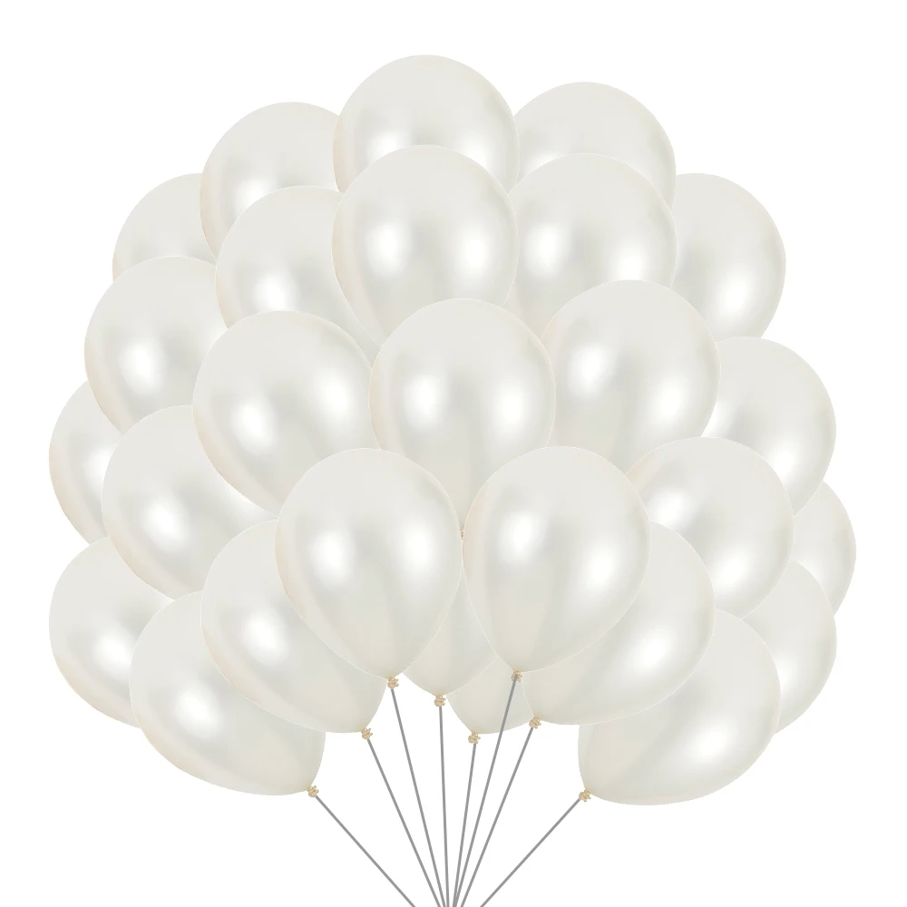 5/10/12inch Pearl Balloons Milk White Latex Balloons Birthday Wedding Decoration For Engagement Anniversary Bridal Shower Globos