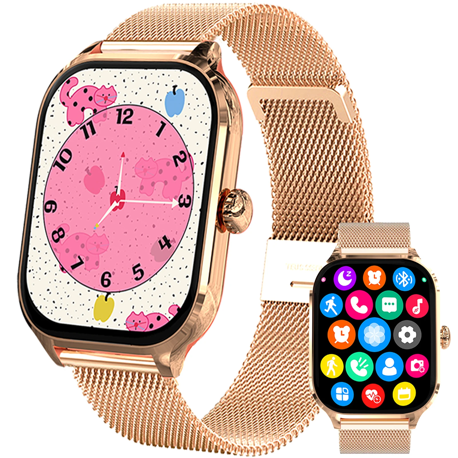 Dial to Answer Calls Bluetooth 2026 H9 Smartwatch Heart Rate Blood Oxygen Monitoring Calorie Tracking Smart Watch Gift men women