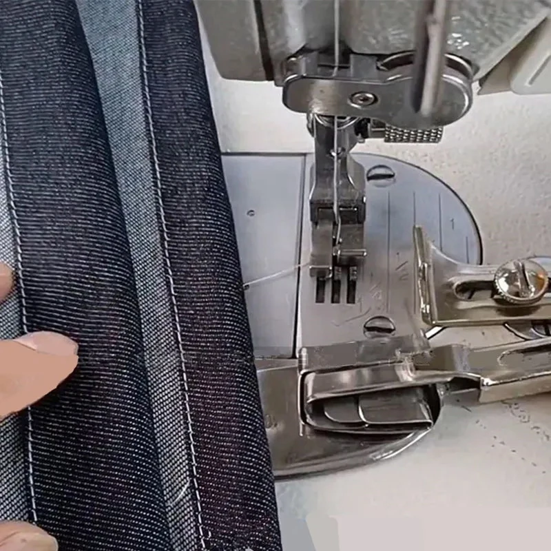 Adjustable Hemming Roller Crimping Folder Binder Presser Foot For Domestic Of Flat Car Industrial Sewing Machine Accessories image 6