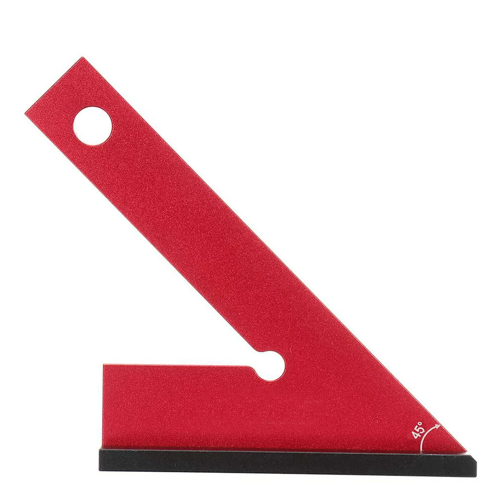 

150*100mm Aluminum Alloy 45 Degree Miter Angle Corner Ruler Wide Base Gauge Measuring Tools With Base Woodworking Measuring Tool