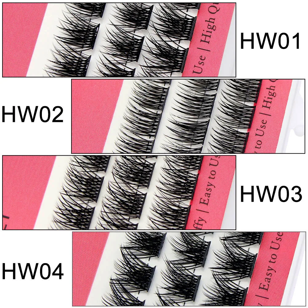 Moonlily 3D-Wimpernverlängerung aus Seide, lose segmentierte DIY-Cluster-Falsche Wimpern, superweicher, natürlicher Stil, persönliches Make-up, Zilien – Detail 14