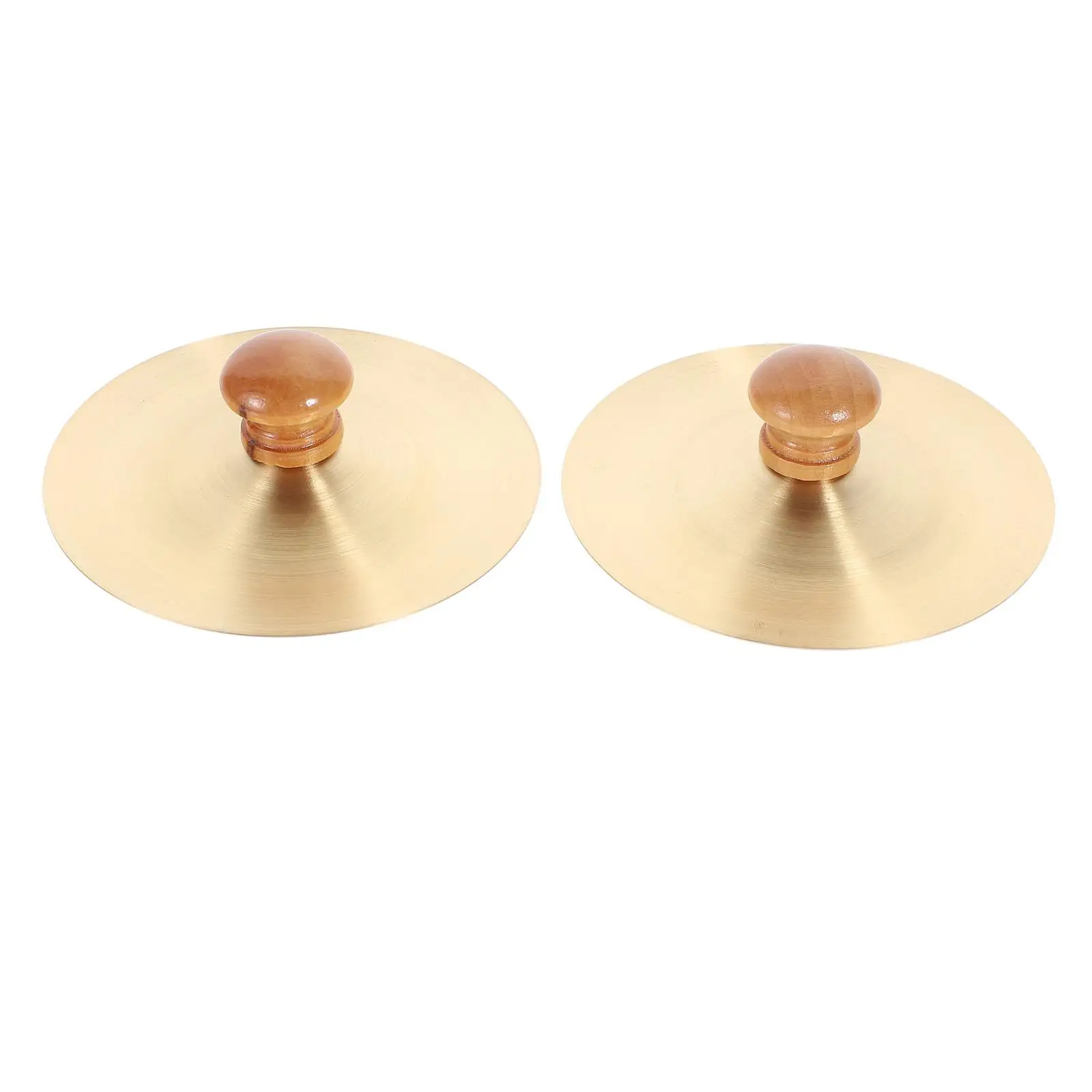 2 Pcs Copper Cymbal Cymbalas Hand Cymbals Finger Jingle Effect Kids for Musical Instruments Toddler