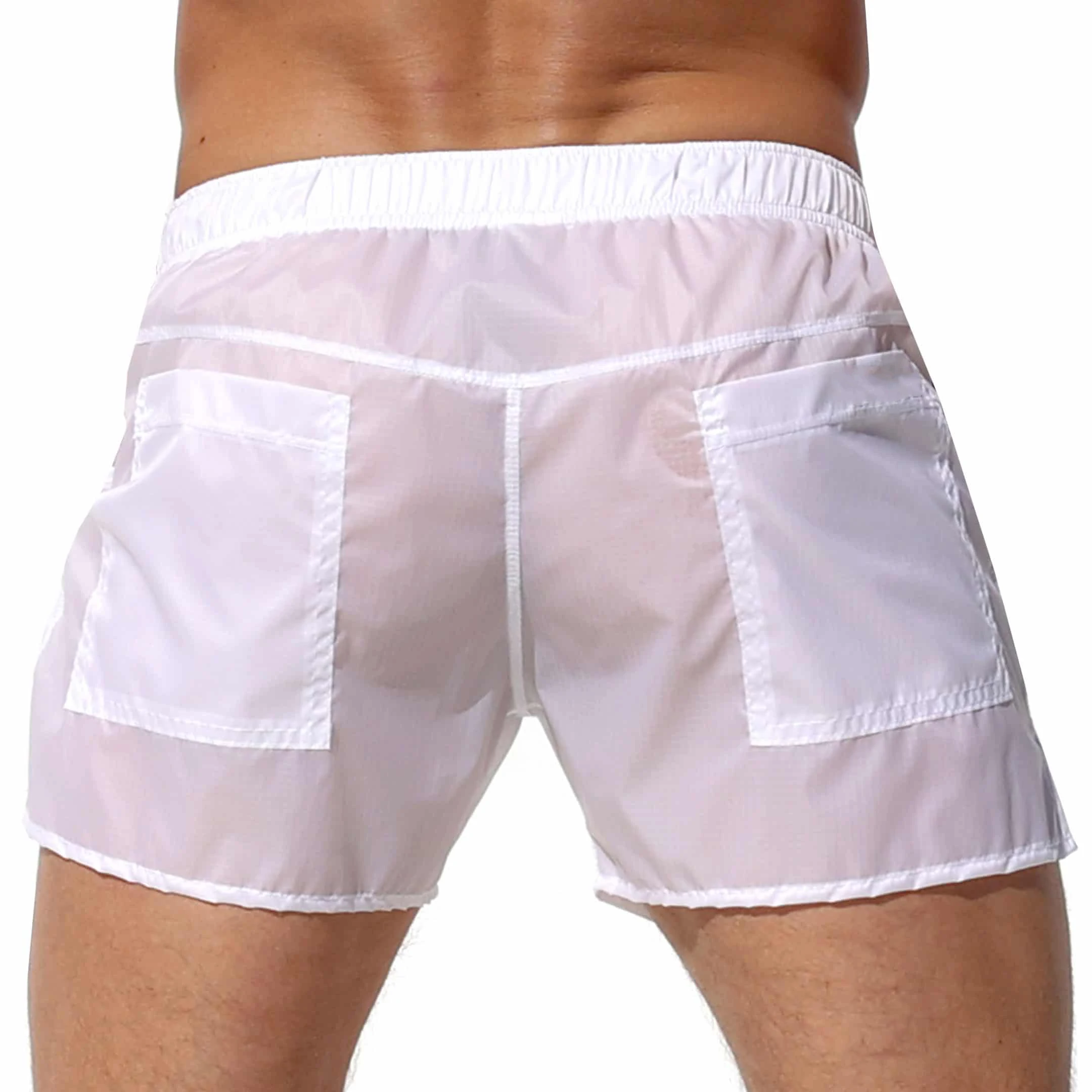 ALSOTO Fully Transparent Mens Swimwear Swimsuit Sexy Swimming Trunks Sunga Hot Mens Swim Briefs Maillot De Bain Boxer