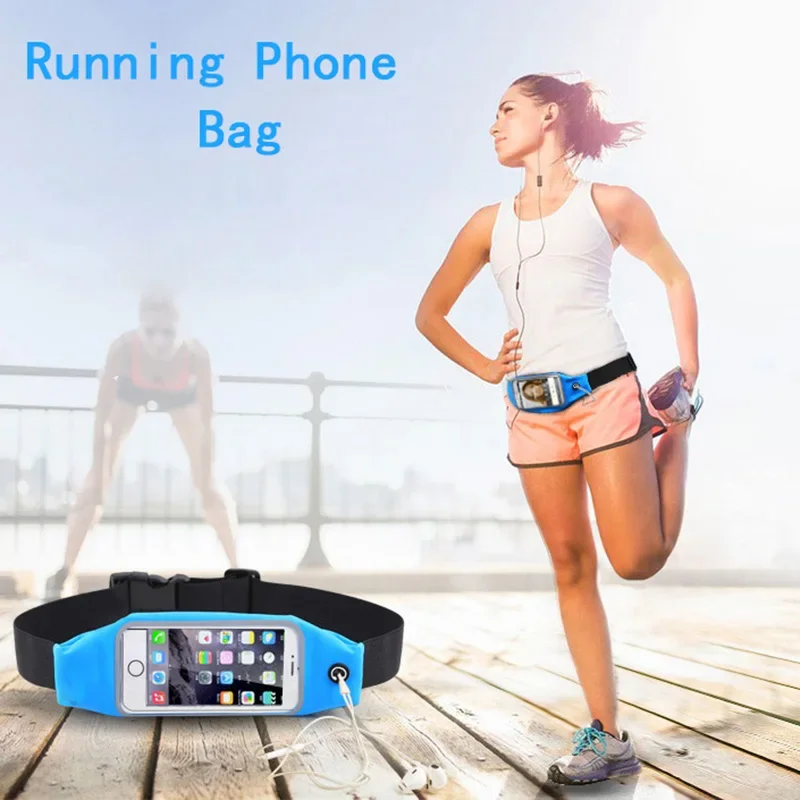 Waterproof Running Waist Bag Phone Touch Screen Pocket Outdoor Jogging Cycling Running Bag Adjustable Pack Purse Sports Belt Bag - Image 2