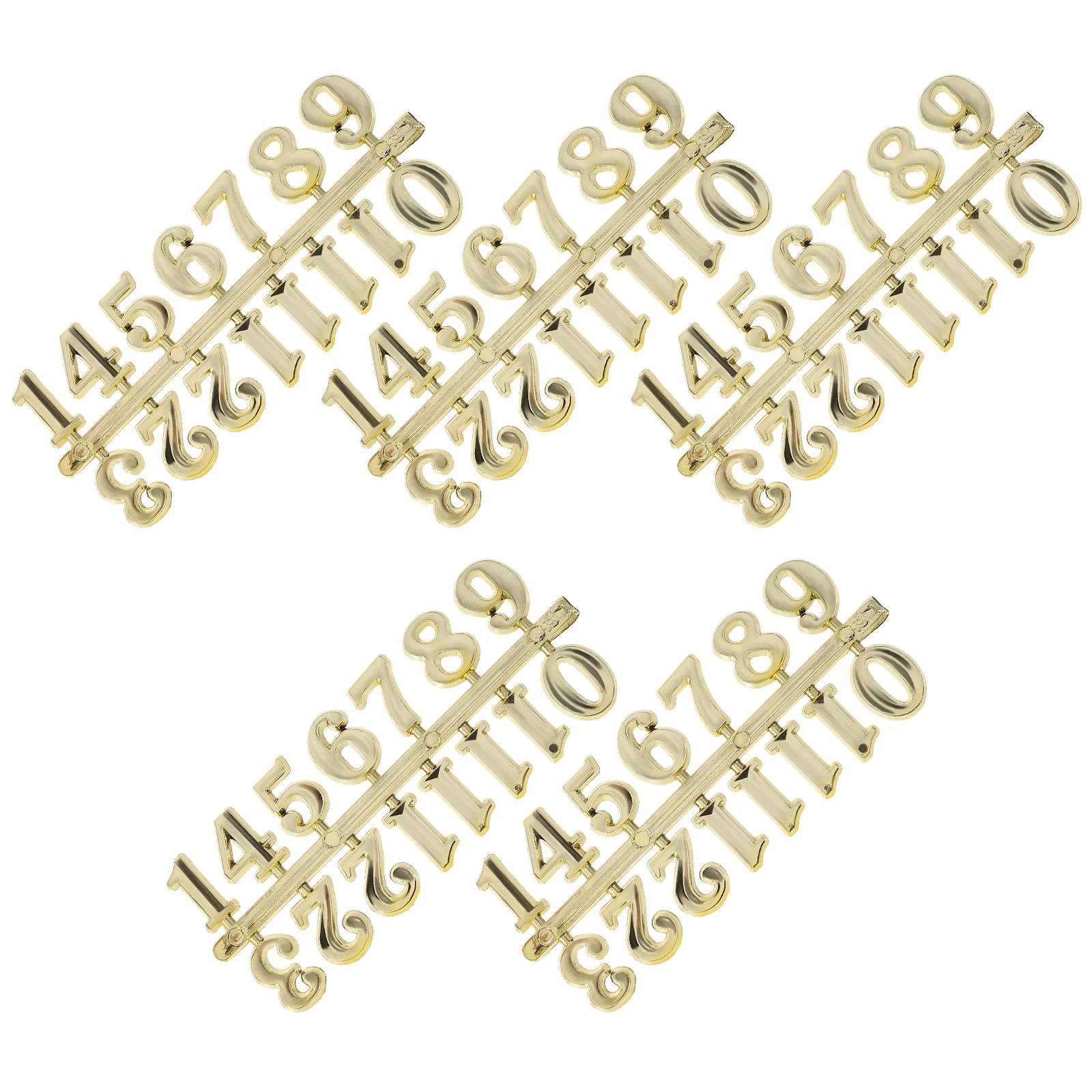 5세트 아랍어 시계 숫자 자체 접착식 숫자 액세서리 벽용 대형 플레이트