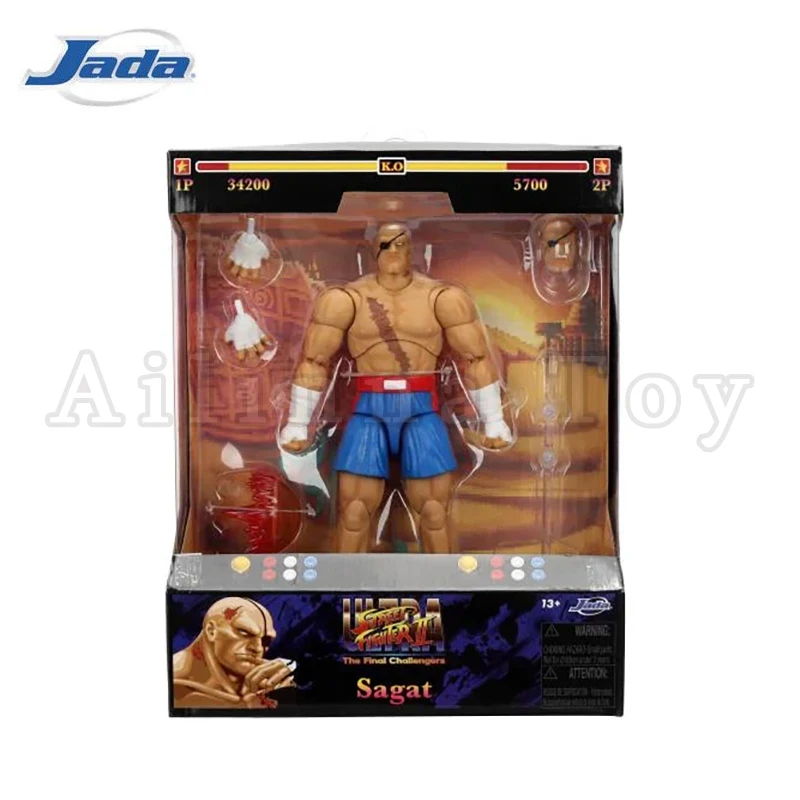 

Jada Toys 1/12 6-дюймовая фигурка Ultra Street Fighter II: Аниме-модель Final Challengers Sagat