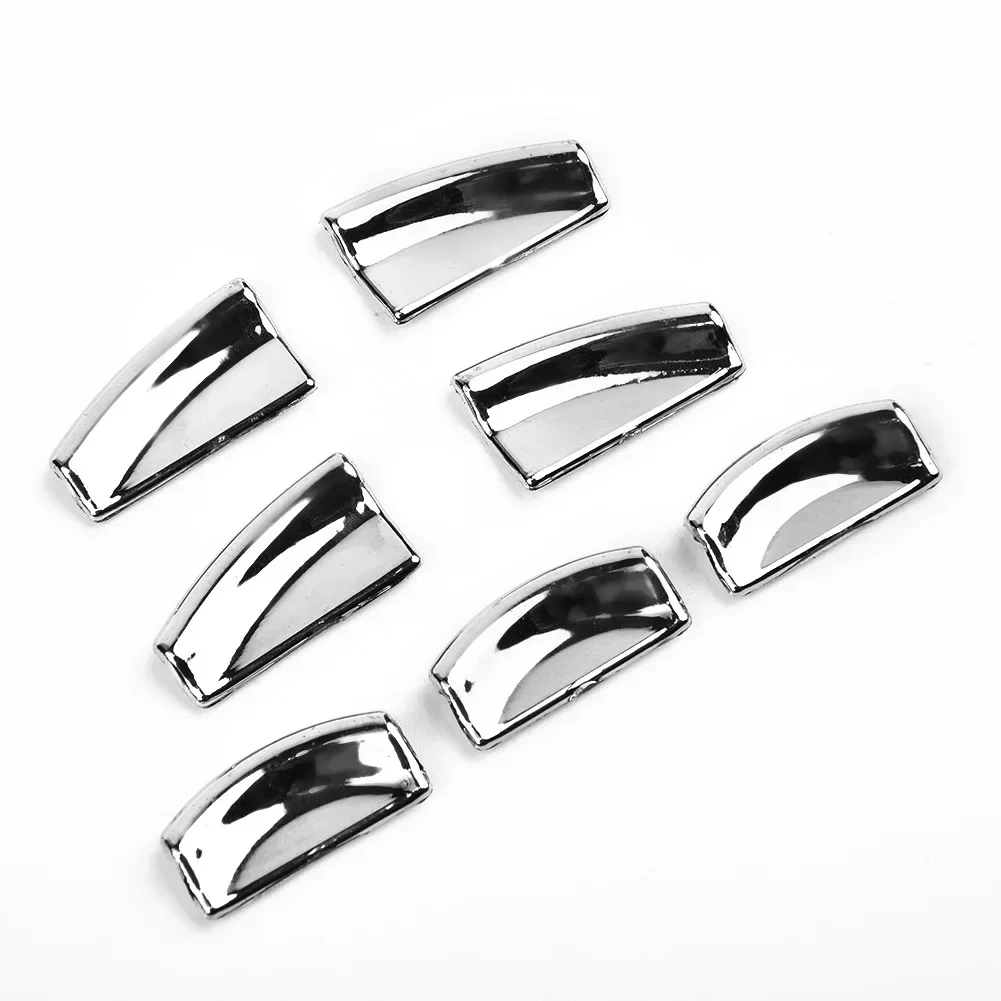 7pcs Chrome Door Lift Button Stickers For Mercedes For Benz E W212 C W204 GLK X204 ML GL W166 X166 Class Door Lift Button