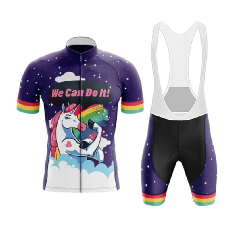 Cartoon Pink Pig Cycling Jersey Set 2022 Summer Bicycle Cycling Clothing MTB Bike Clothes Uniform Men Wear Maillot Ropa Ciclismo