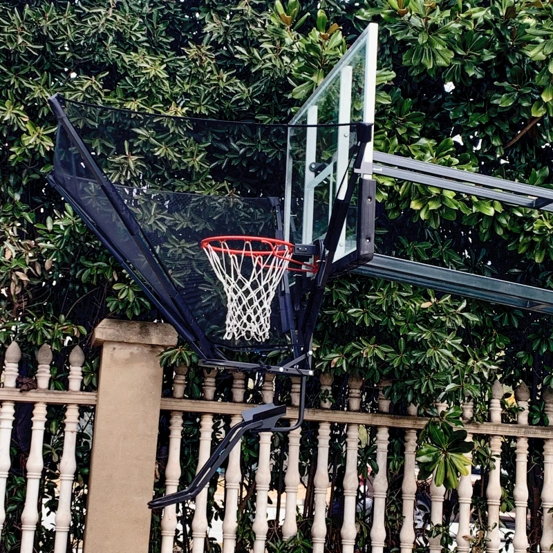 

Basketball Rebounder Net Return System Portable Shot Trainer for Traditional Pole and Wall Mounted Hoops