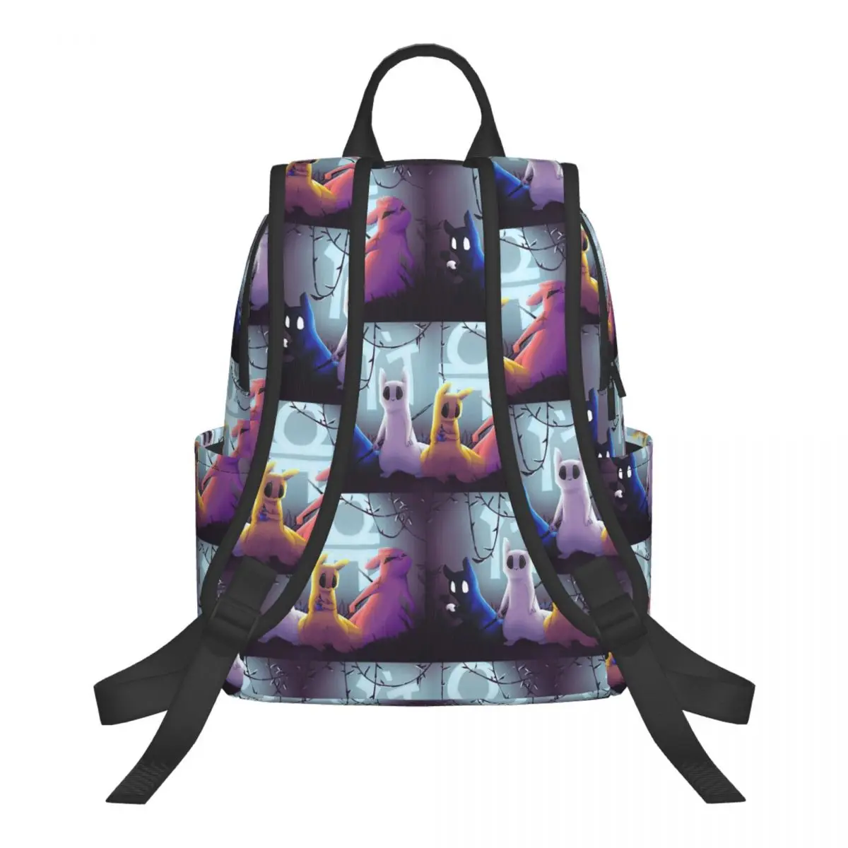 Slugcat Rain World Game Student Backpack School Bag Hiking Travel Daypack for Men Women Bookbag Shoulder Bags