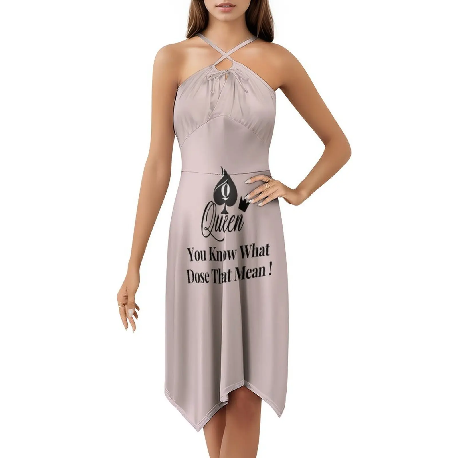 ملكة البستوني زوجة ساخنة بنيت للأسود الملكية البوهيمي فستان بلا أكمام للنساء طباعة فساتين حفلات الشاطئ ملكة #5