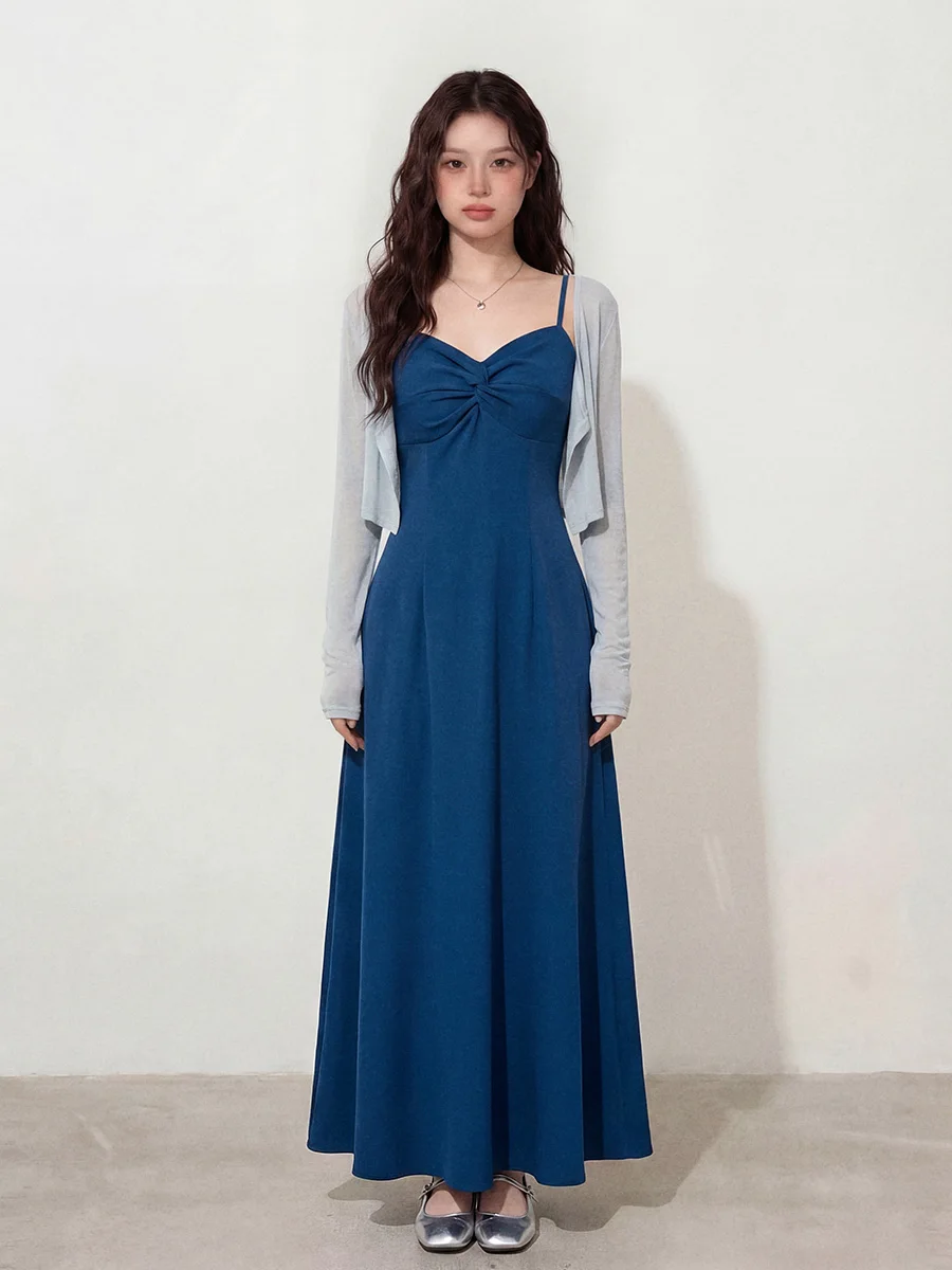 

Летний комплект для женщин больших размеров: платье без рукавов с V-образным вырезом, повседневный модный кардиган с защитой от солнца, топ и платье с поясом для подчеркивания талии.