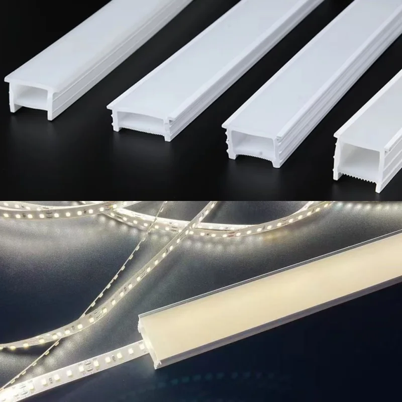 Einbau-LED-Neon-Silikongel-Röhre für Innen-DIY-Dekoration, Weiches Dekorationsband, Wasserdichter Flexibler Silikon-Lichtkanal für Außenbereich