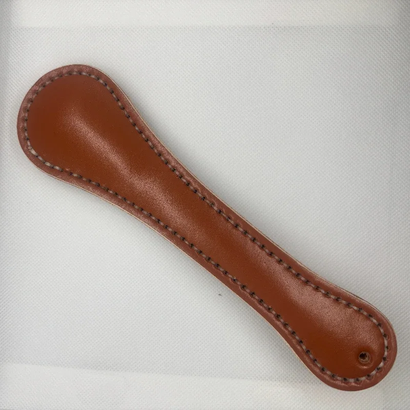 1PC 26cm Large Defence Fitness Leather Clapper Head Cowhide Exercise Clapper Hand Sewn Camping Fitness Built-in Lead Block