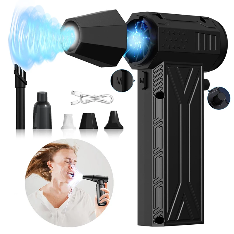 

Electric Turbo Jet Blower Brushless Motor Powerful Jet Fan Variable Speed Dust Blower Cleaning Tool Air Duster Handheld Tool