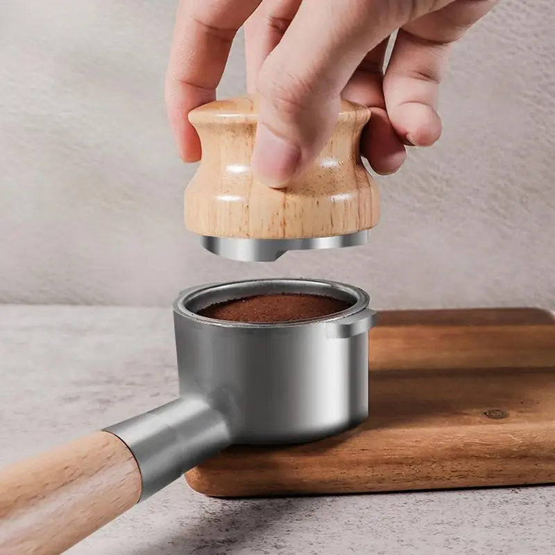 

Темпер для кофе, молоток для порошка, пресс-деревянная ручка, распределитель кофе для коврика для кофе и эспрессо, молоток для порошка, трамбовки, машина