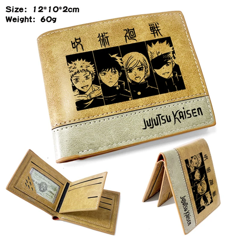 Animie Carton  Jujutsu Kaisen GOJO KOJI Wallet Short Purse With Card Holder