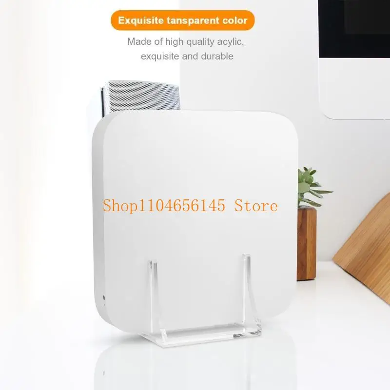 

5asd Vertical Stand Bracket for Mac-Mini Host Acrylic Desktop Box Router Stand