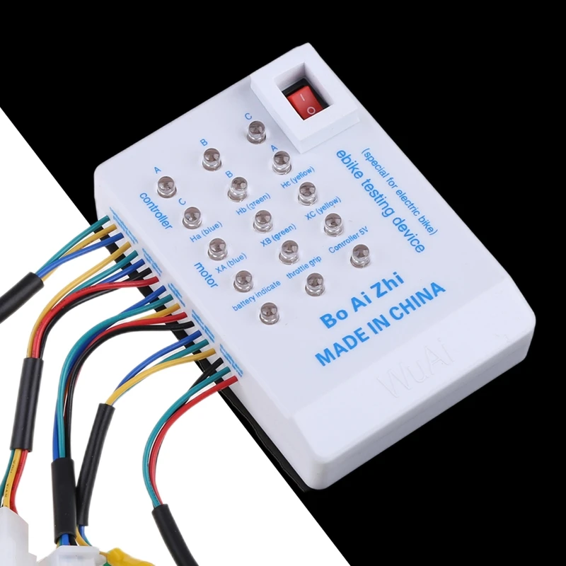 Przydatne narzędzie do testowania rowerów elektrycznych Tester 24 V/36 V/48 V/60 V/72 V Bezszczotkowy tester silnika