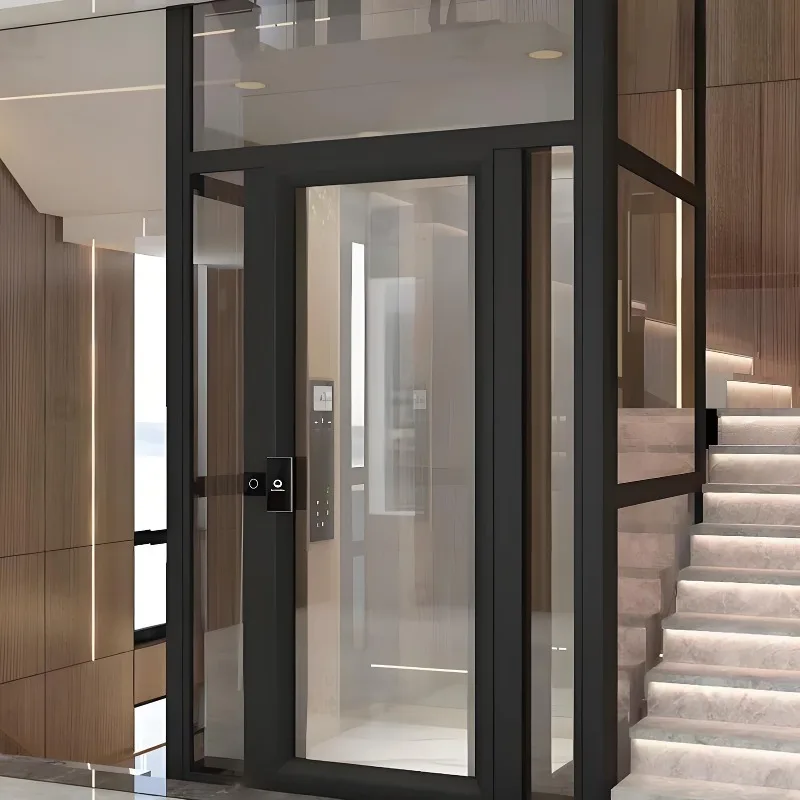 Small Hydraulic Residential Elevator, Indoor Villa Home Lift with Space Efficient Design for Multi Floor House Access