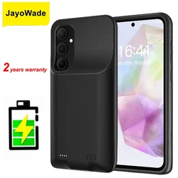 JayoWade 10000mAh 배터리 충전기 케이스 삼성 갤럭시 A35 A55 A54 휴대용 배터리 팩 충전 커버 보조베터리 Bateria