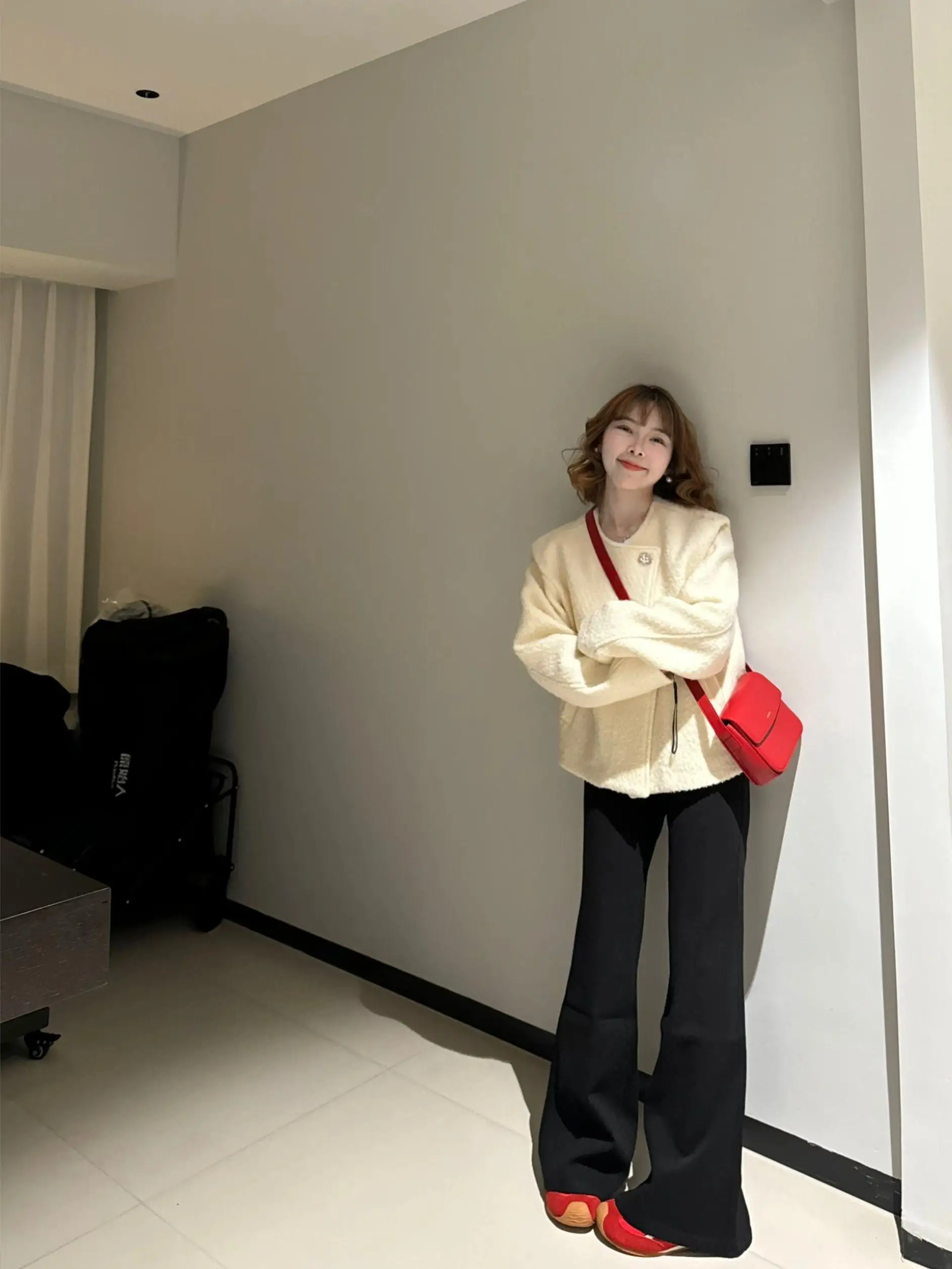 

Lamb Wool Jacket Quilted Woman Vacation Holiday Break Rest Repose Respite Relief Relaxation Recreation Leisure Ease Freedom Vibe