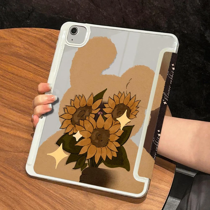 Funda protectora para IPad, carcasa de girasol, 7, 8, 9th, 10,2, 10. ª generación, IPad Air 4, 10,9, 2020, Air 5, Pro 11, 2022