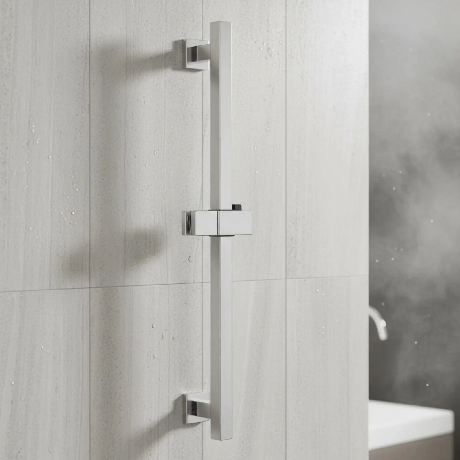 Adjustable Shower Slide Bar Brushed Finish Shower Slide Bar Rust-Resistant Rustproof