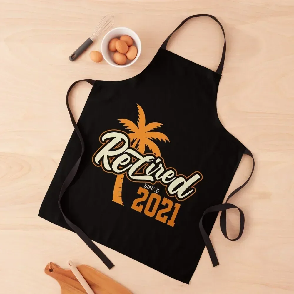 

Retired Since 2021 / Retired / Retirement Party Apron For Home Accessories Ladies waterproof for women Apron